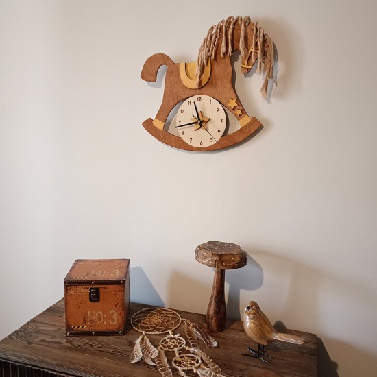 Ρολόι Tοίχου Αλογάκι