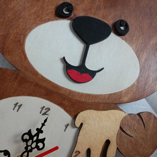 Ρολόι Tοίχου Αρκουδάκι