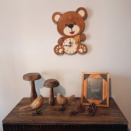 Ρολόι Tοίχου Αρκουδάκι