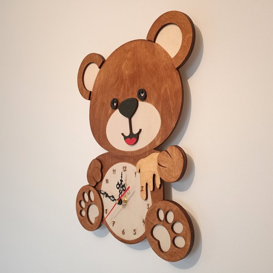 Ρολόι Tοίχου Αρκουδάκι