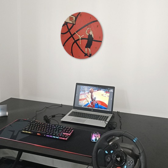 Ρολόι Τοίχου Μπάσκετ