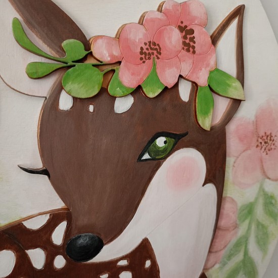 Ρολόι Tοίχου Ελαφάκι