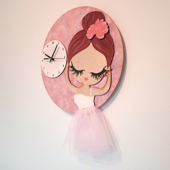 Ρολόι Τοίχου Μπαλαρίνα