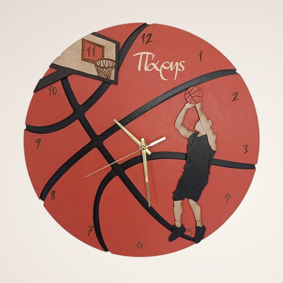 Ρολόι Τοίχου Μπάσκετ