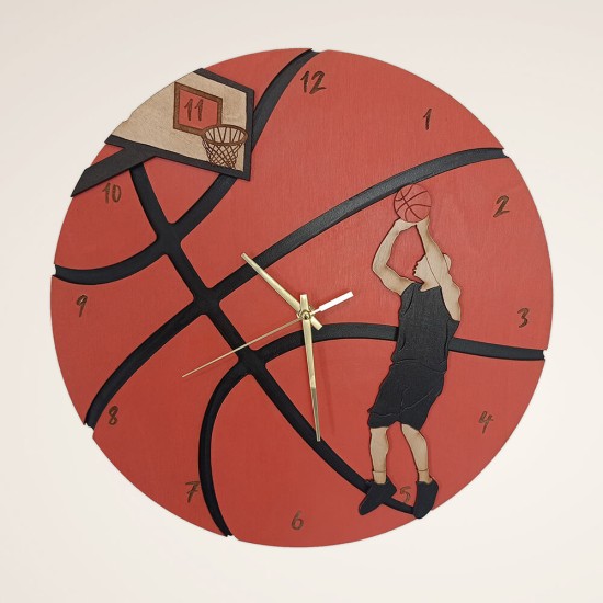Ρολόι Τοίχου Μπάσκετ