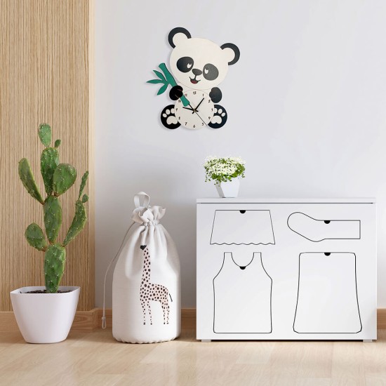 Ρολόι Tοίχου Panda
