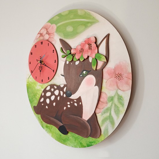 Ρολόι Tοίχου Ελαφάκι