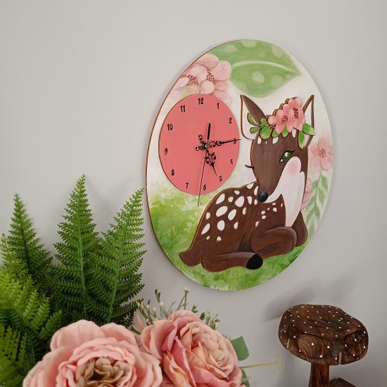 Ρολόι Tοίχου Ελαφάκι
