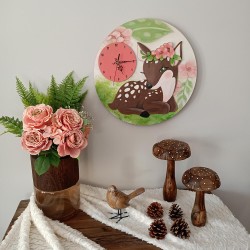 Ρολόι Tοίχου Ελαφάκι